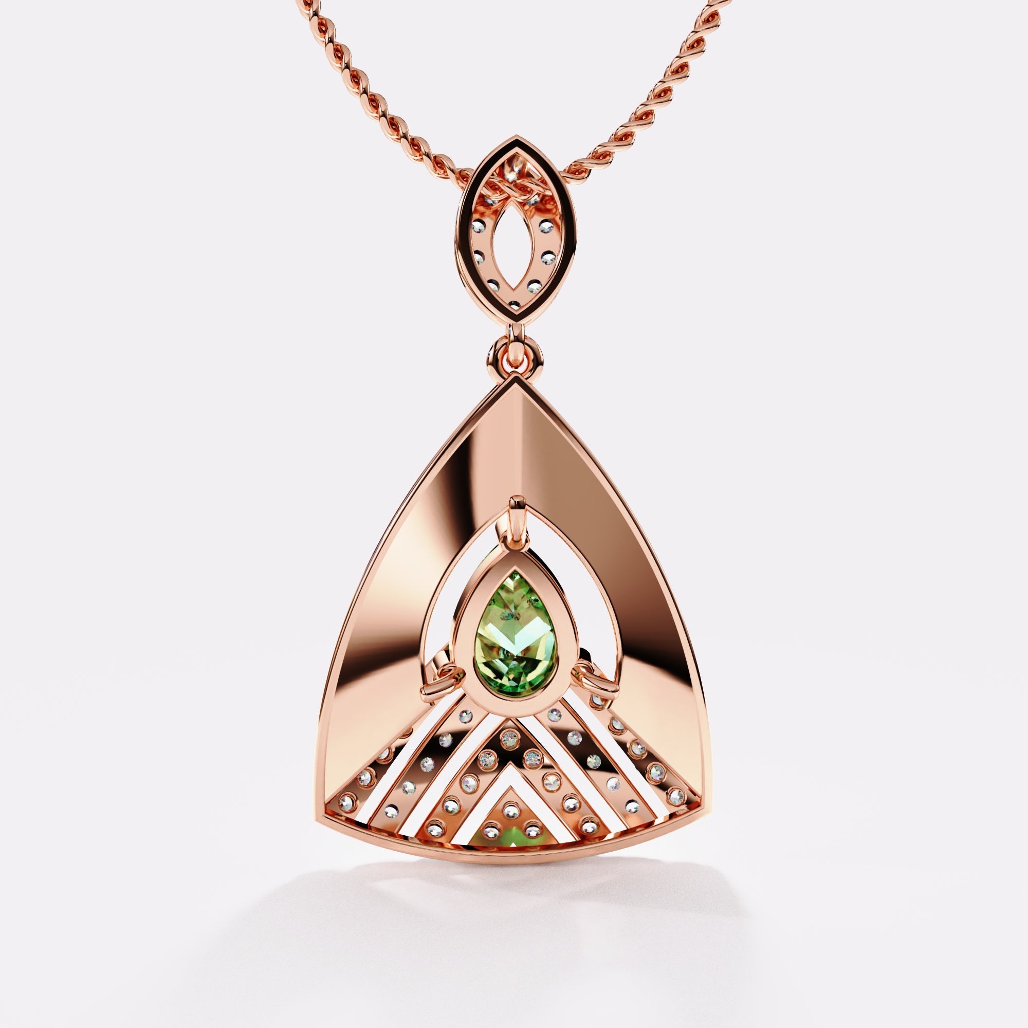 Forest Glow Gemstone Pendant