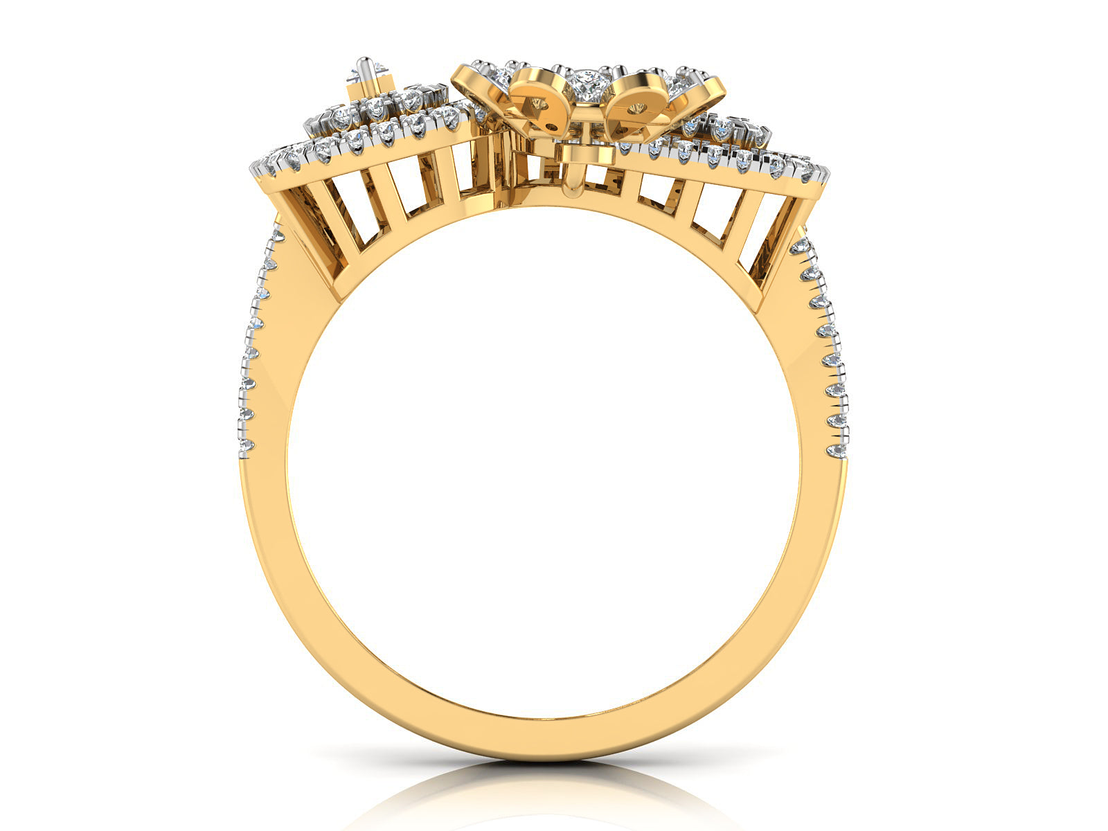 Geometric Grace Diamond Ring 8