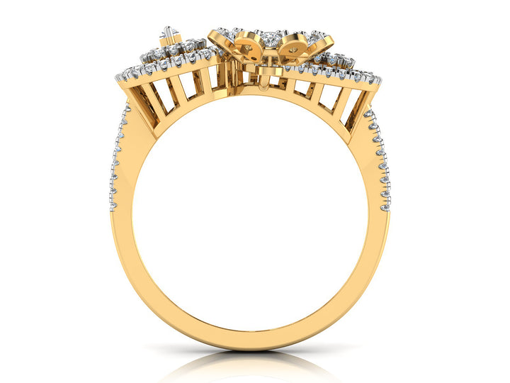 Geometric Grace Diamond Ring 8