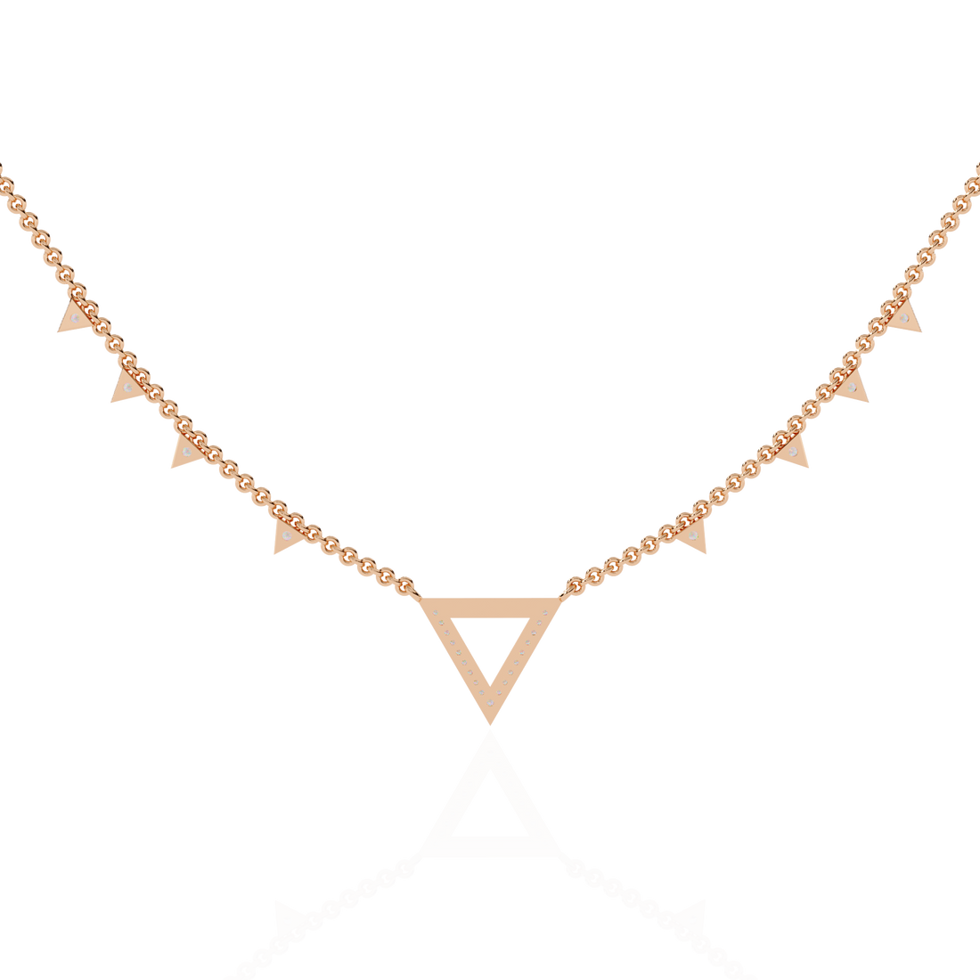 Geometric Statement Lab Grown Diamond necklace