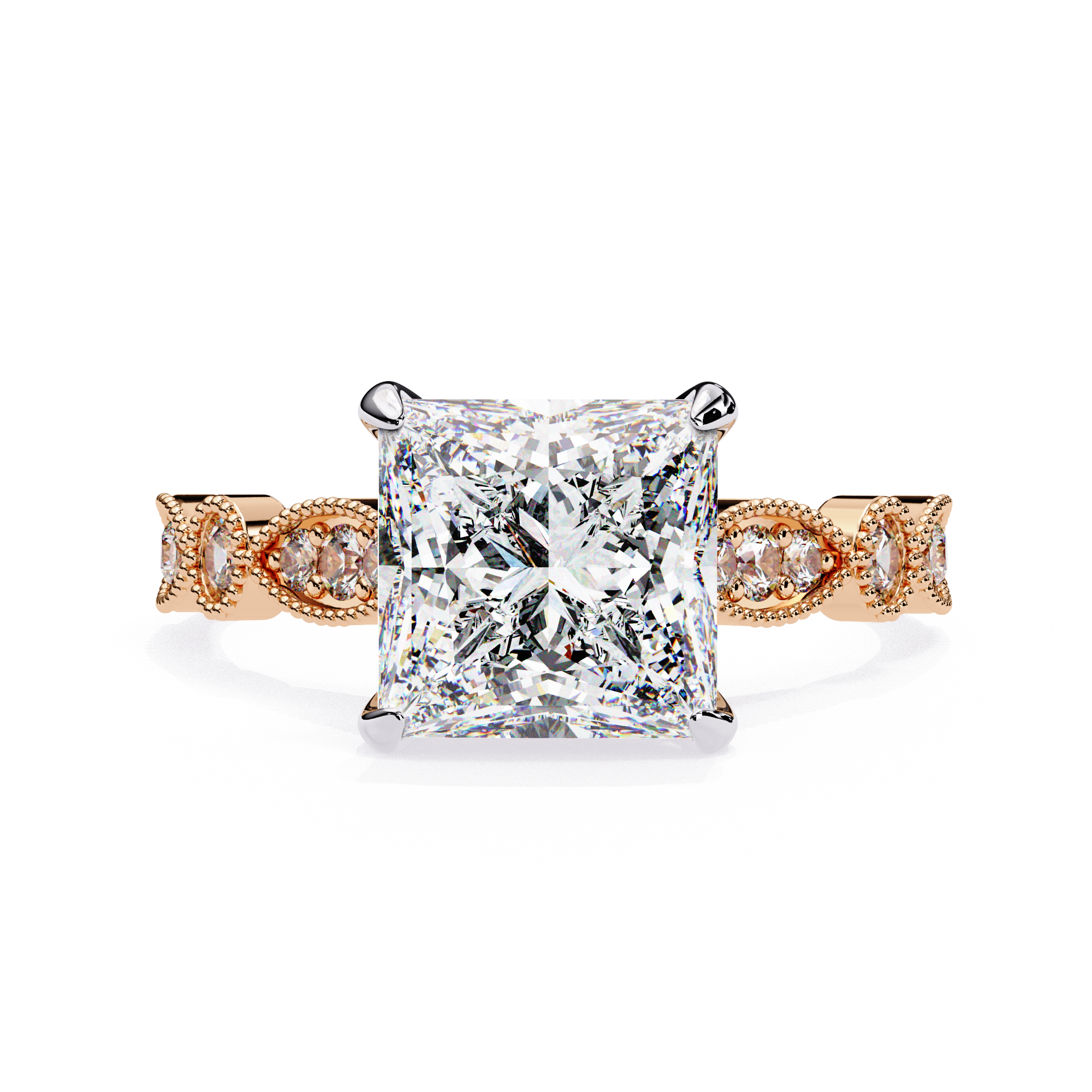 Glam Glint Princess Diamond Ring5