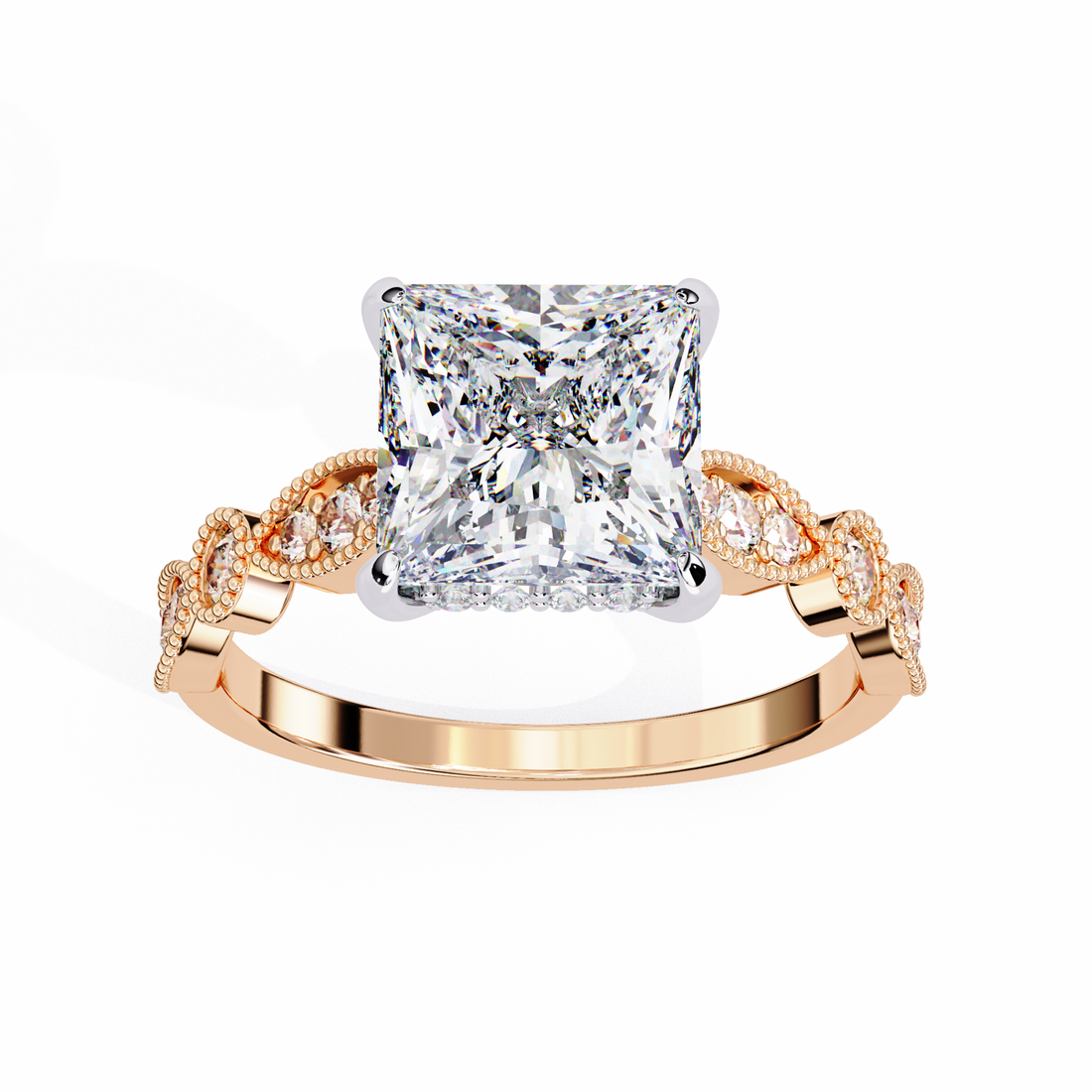 Glam Glint Princess Diamond Ring6