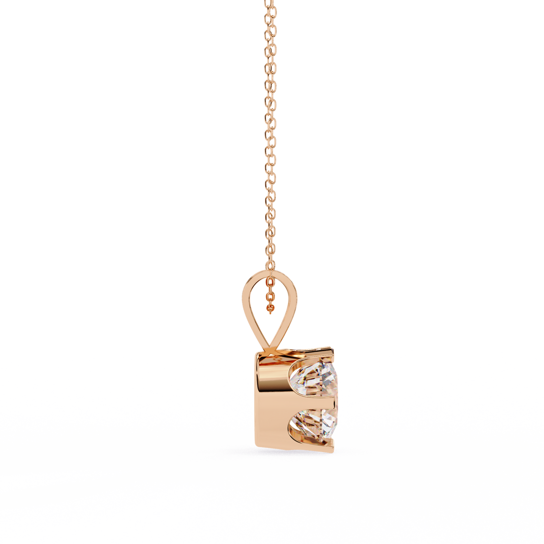 Glam Round 2 Carats Diamond Pendant