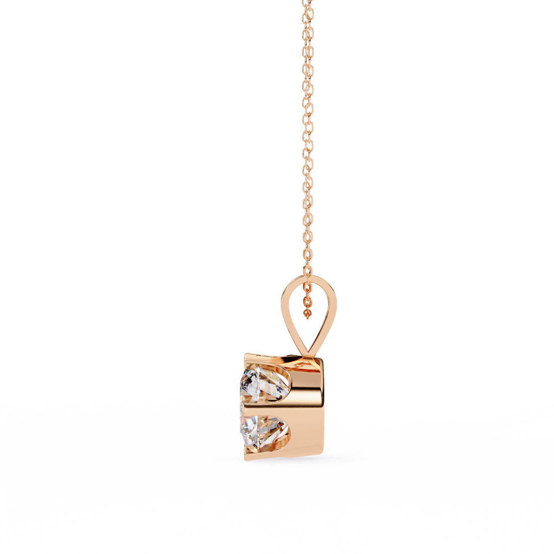 Glam Round 2 Carats Diamond Pendant