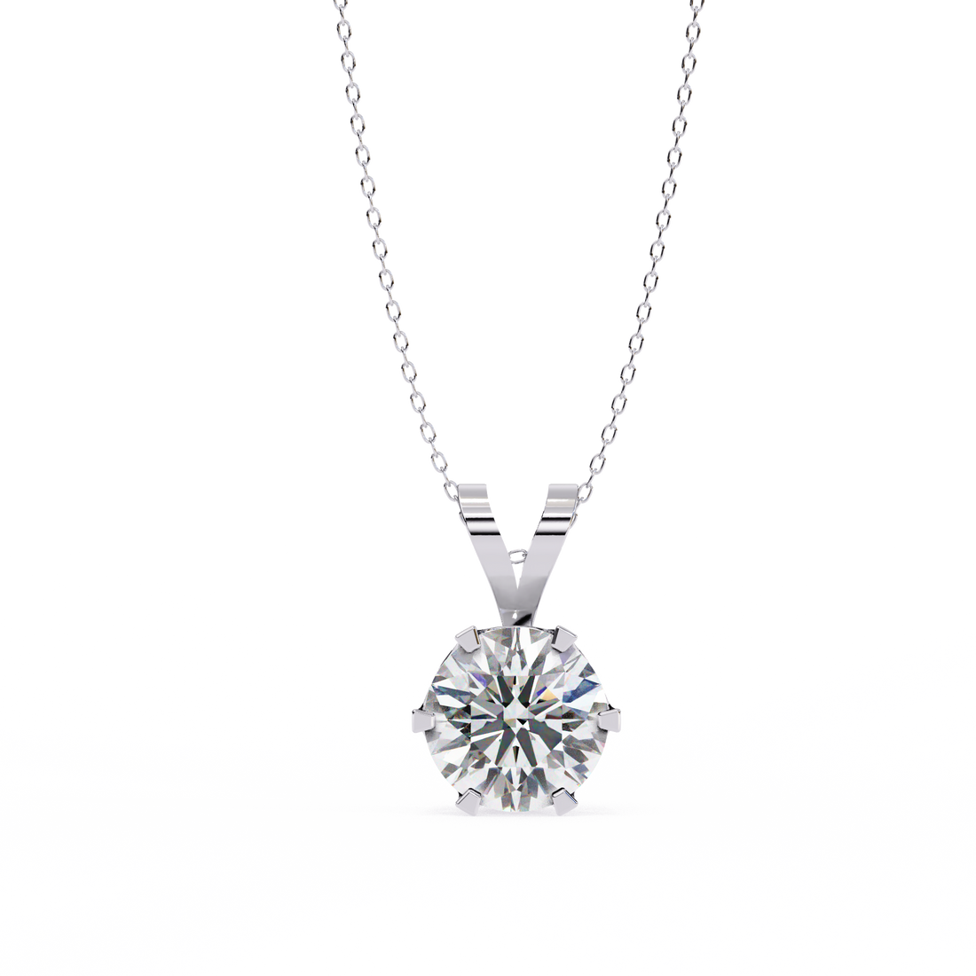 Glam Round 2 Carats Diamond Pendant