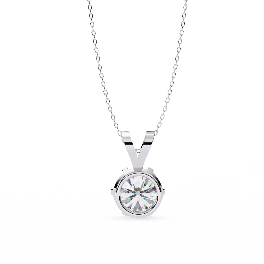 Glam Round 2 Carats Diamond Pendant