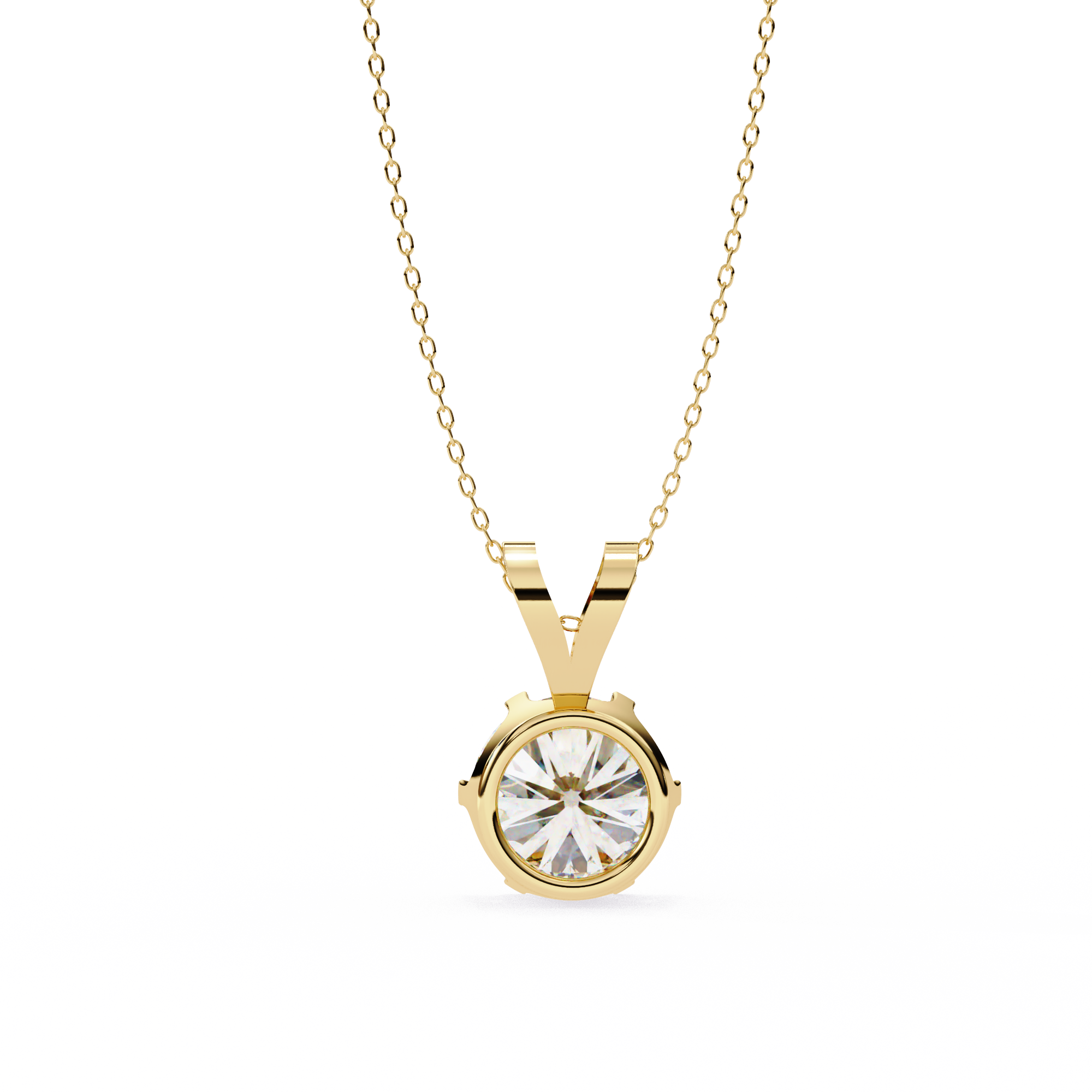 Glam Round 2 Carats Diamond Pendant