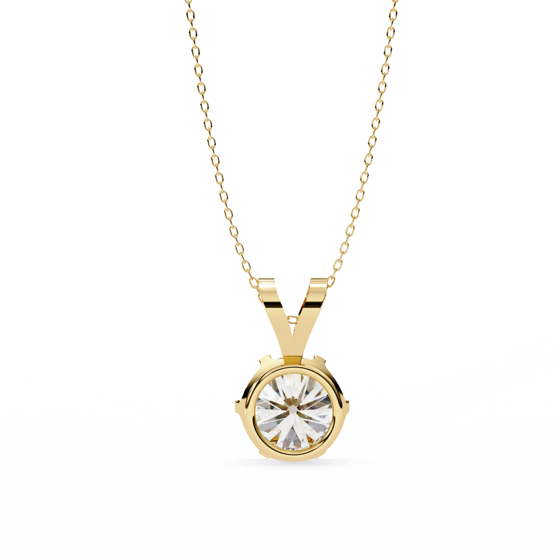 Glam Round 2 Carats Diamond Pendant