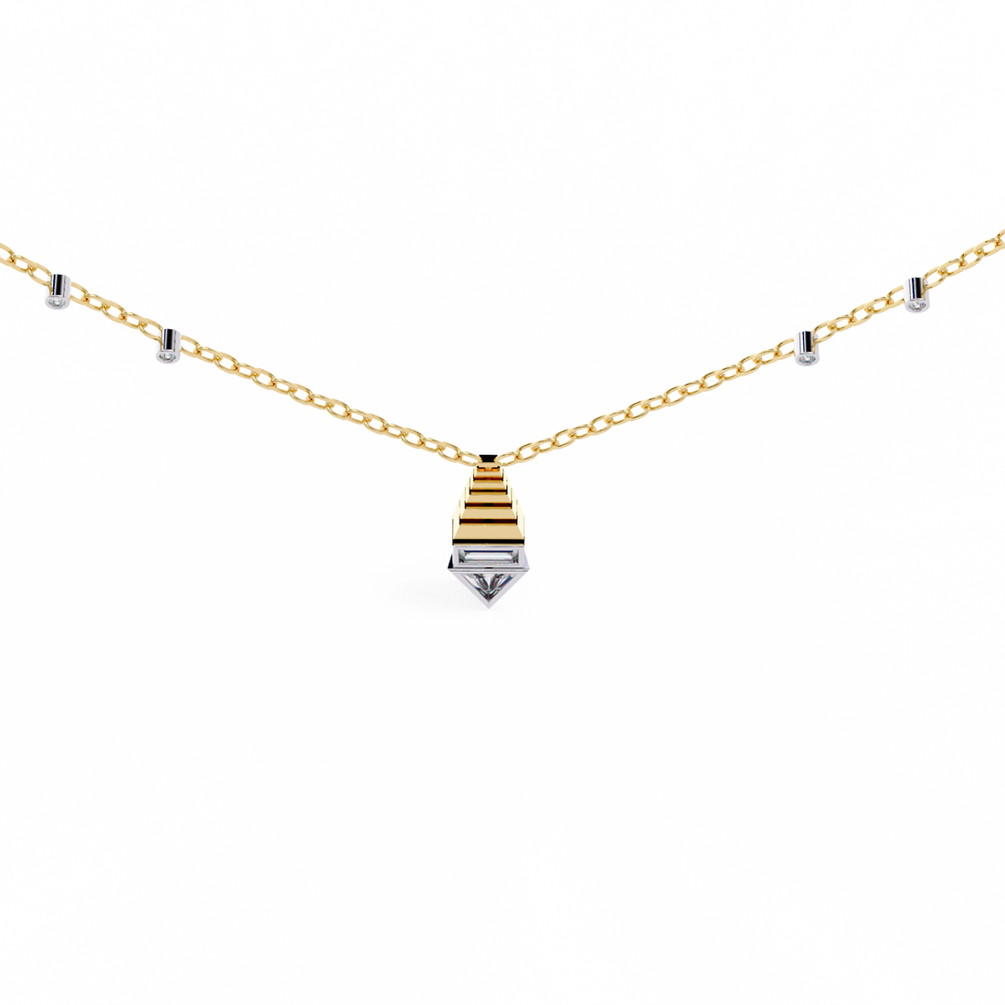 Glamourous Diamond Pendant with chain