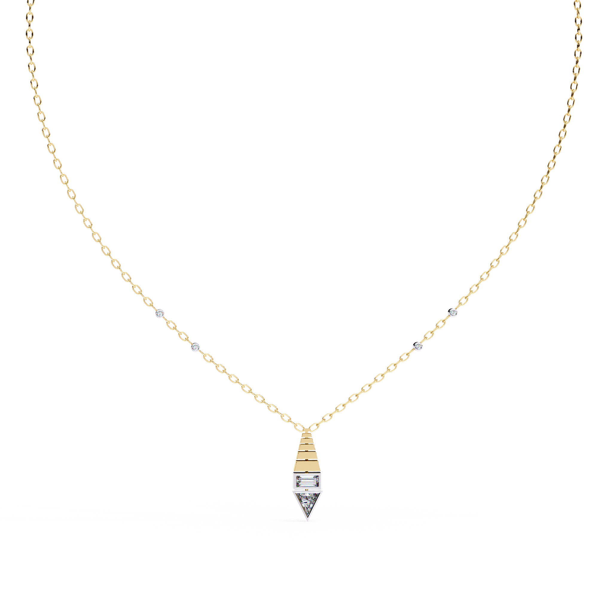 Glamourous Diamond Pendant with chain