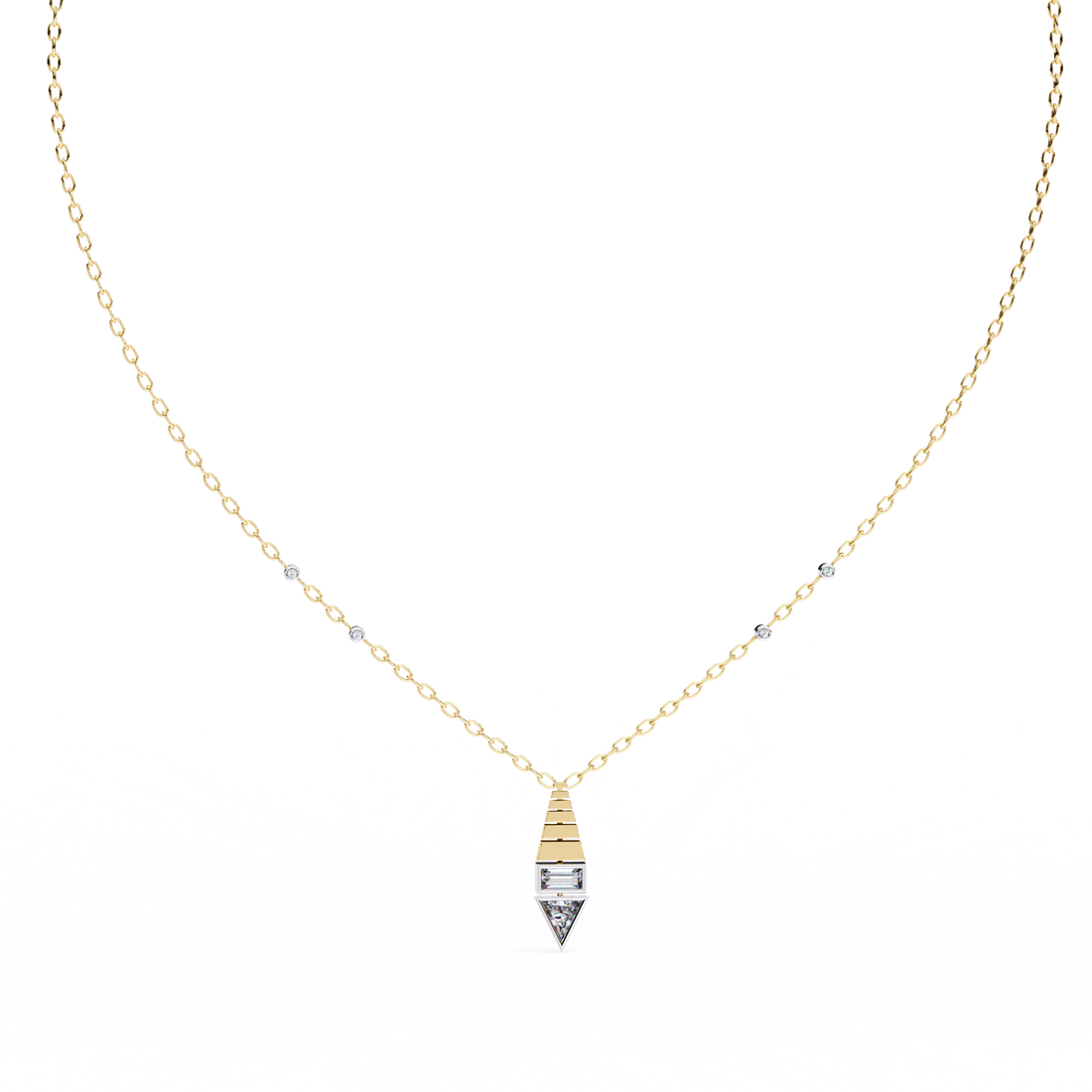 Glamourous Diamond Pendant with chain