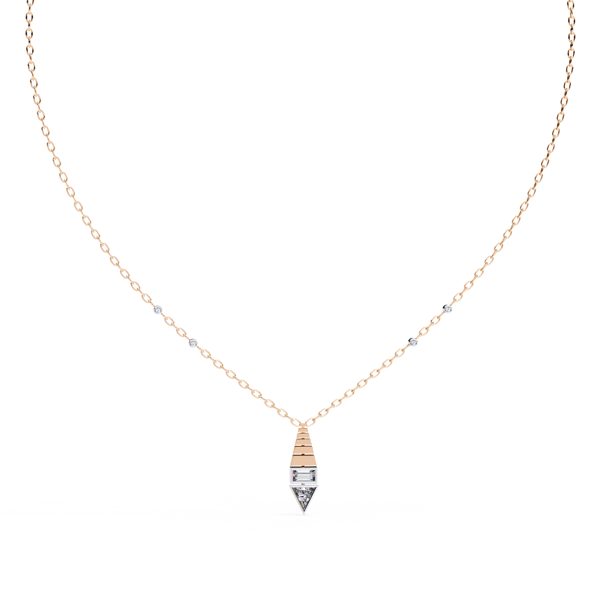 Glamourous Diamond Pendant with chain