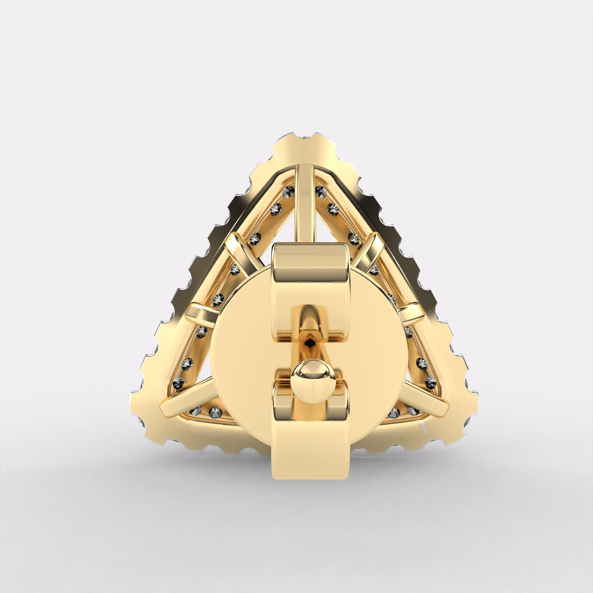 Glaring Tri Diamond Earrings