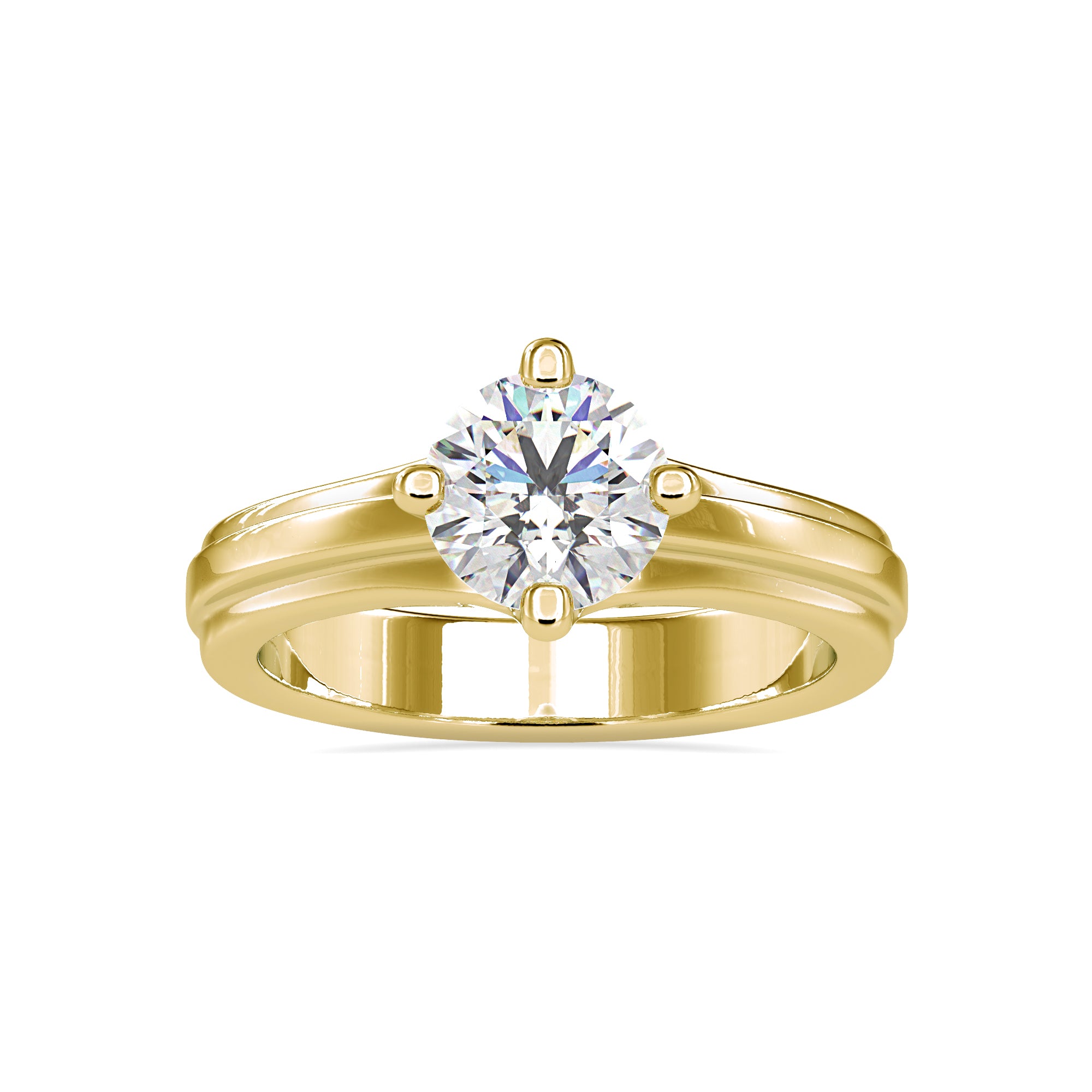 Gleam Cascade Round Diamond Ring