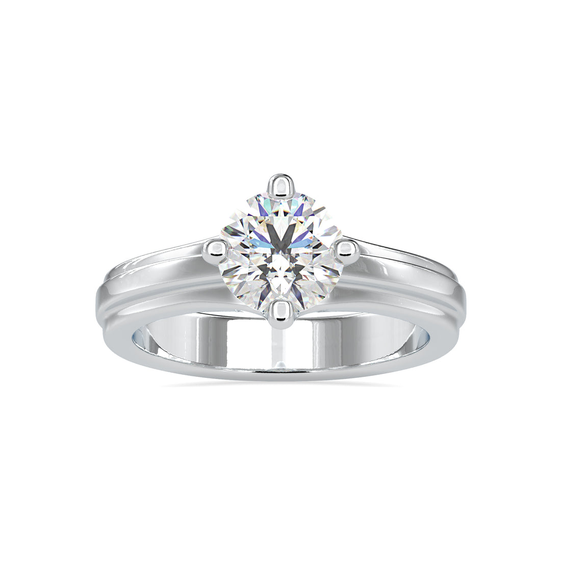 Gleam Cascade Round Diamond Ring 4
