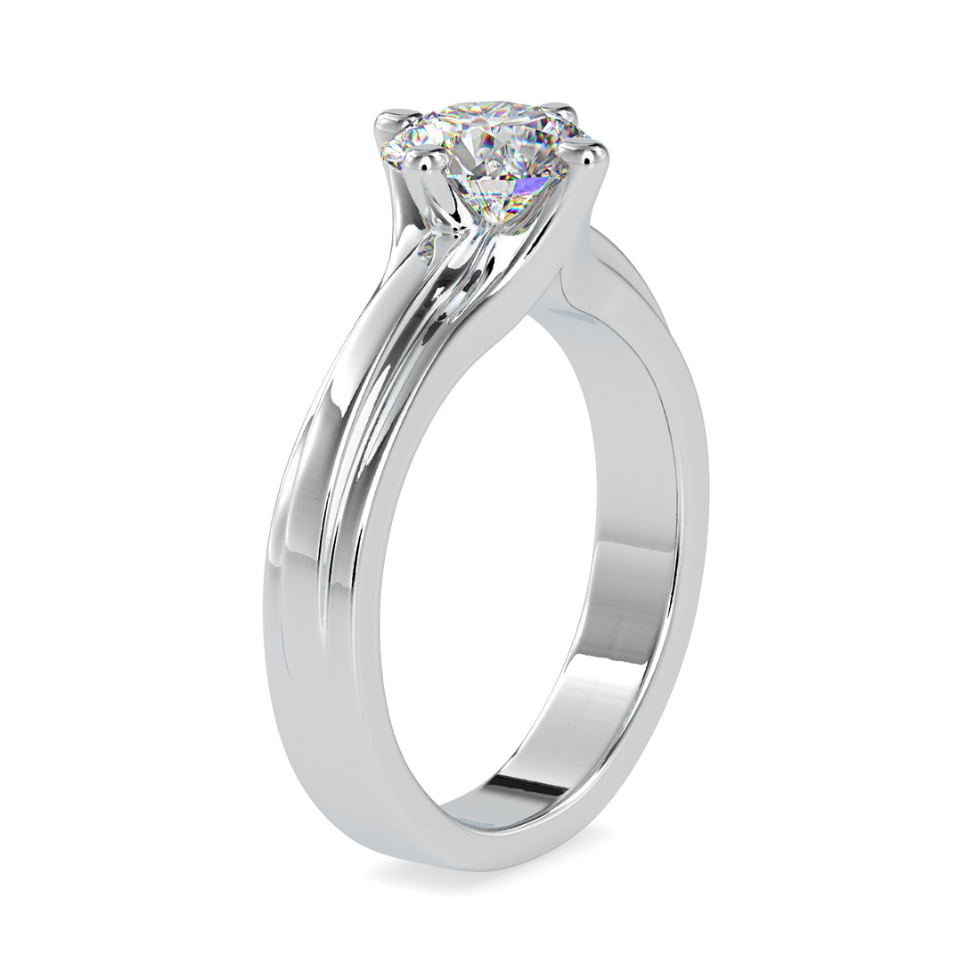 Gleam Cascade Round Diamond Ring 5