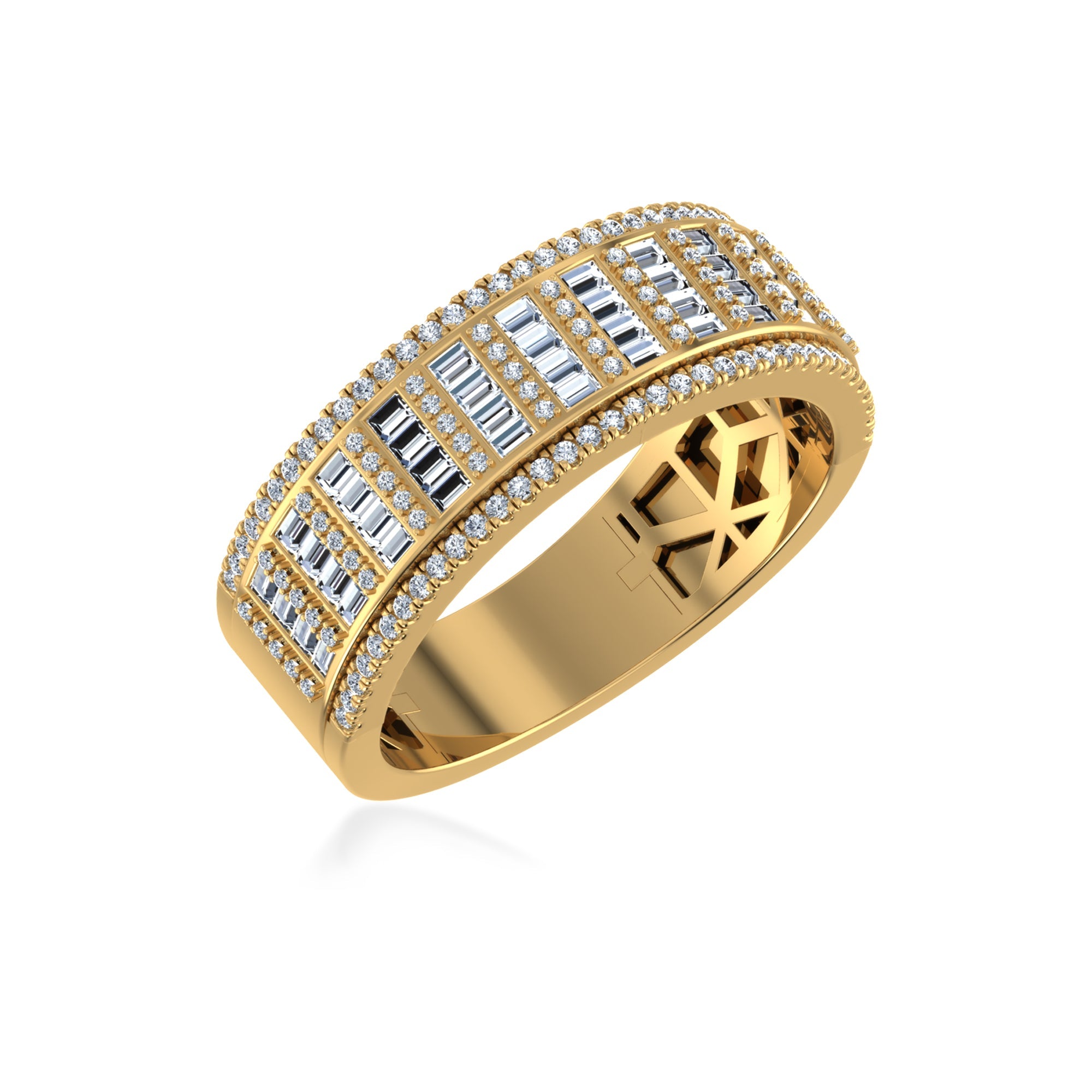 Glistening Beauty Emerald Ring Band 2