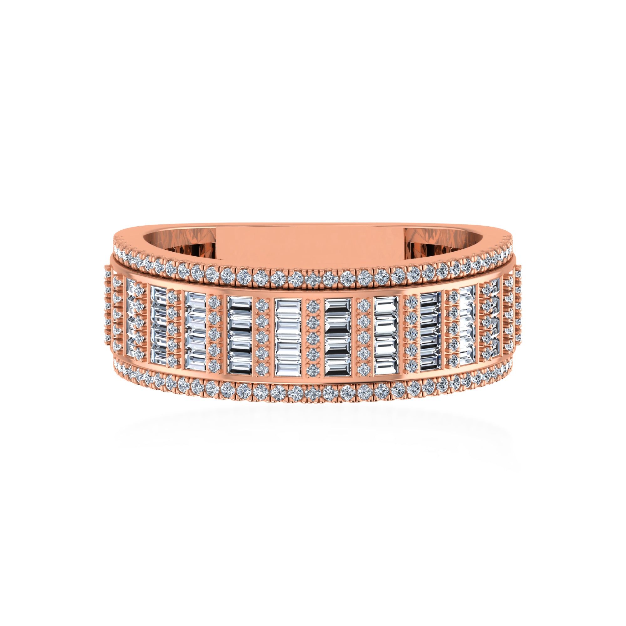 Glistening Beauty Emerald Ring Band 4