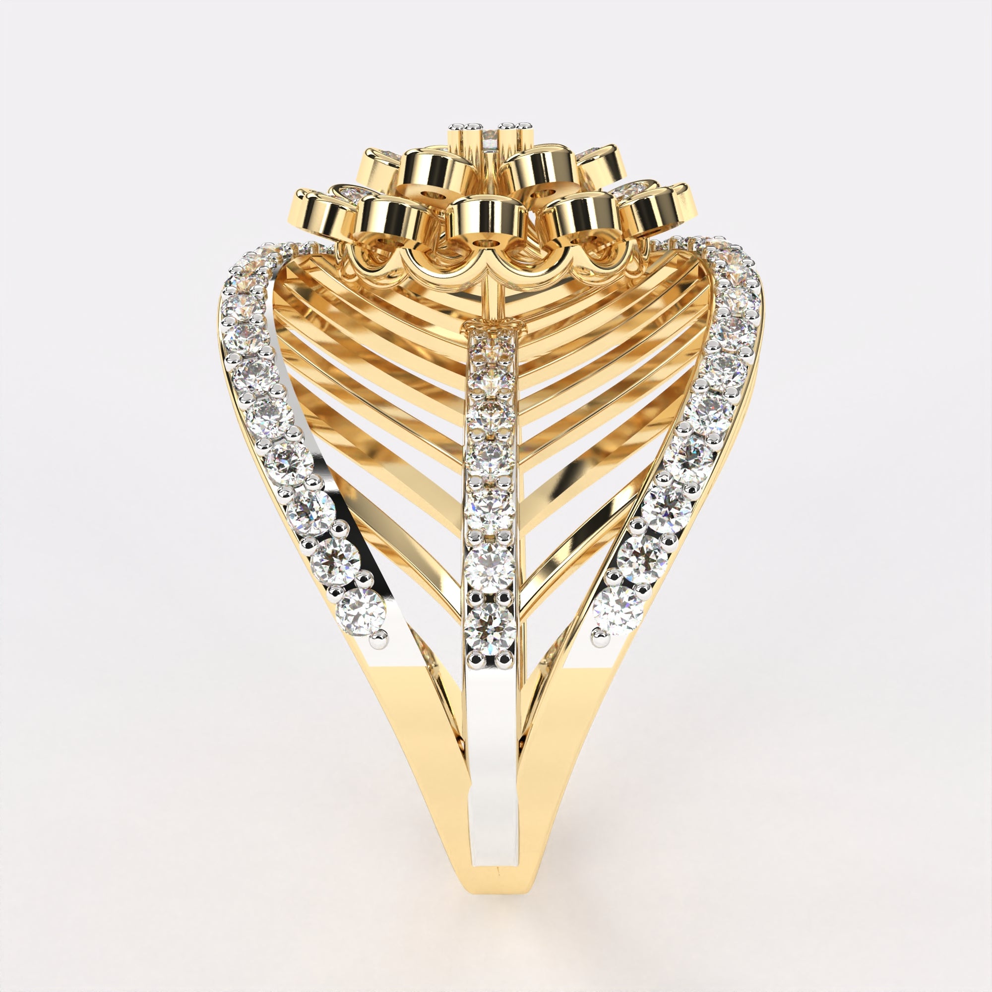 Glittering Blow Diamond Ring