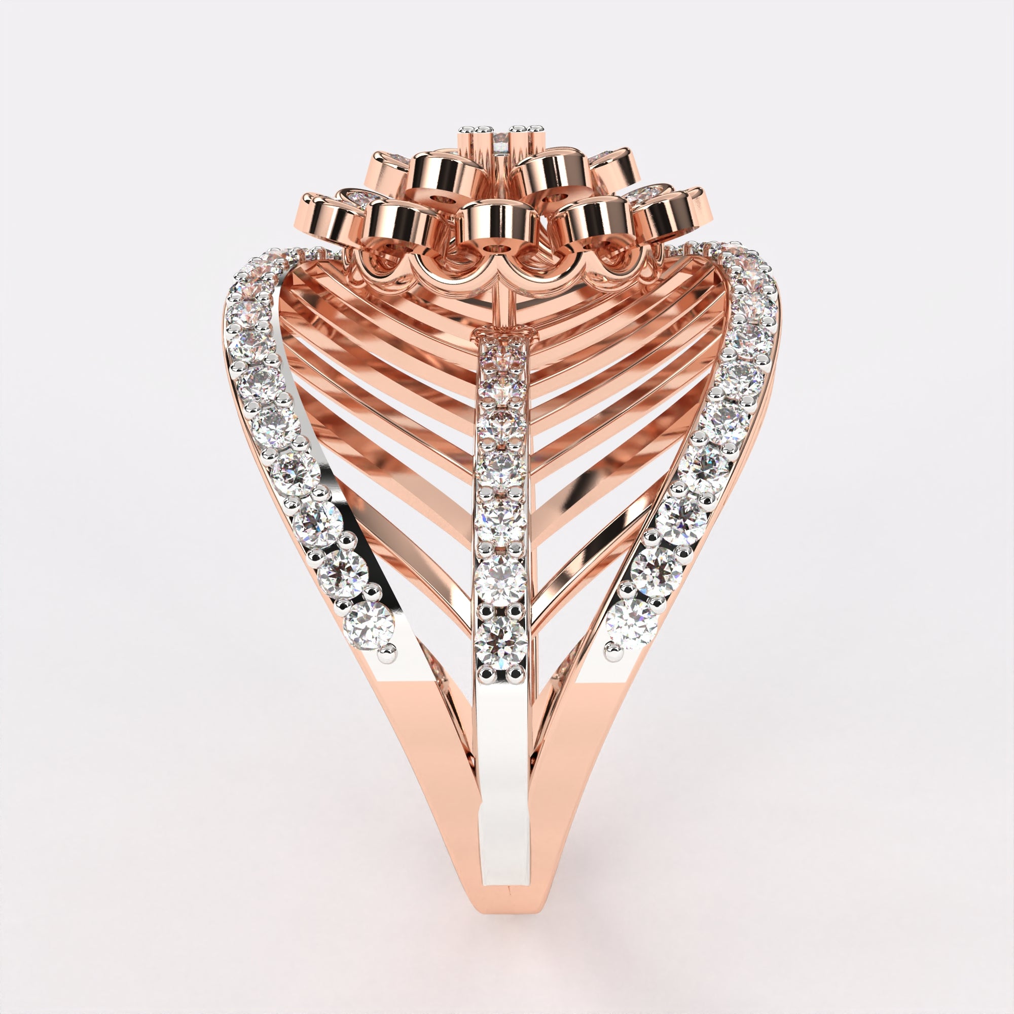 Glittering Blow Diamond Ring