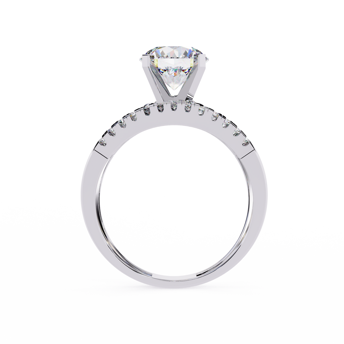 Glittering Circle Diamond Encrusted Ring 12