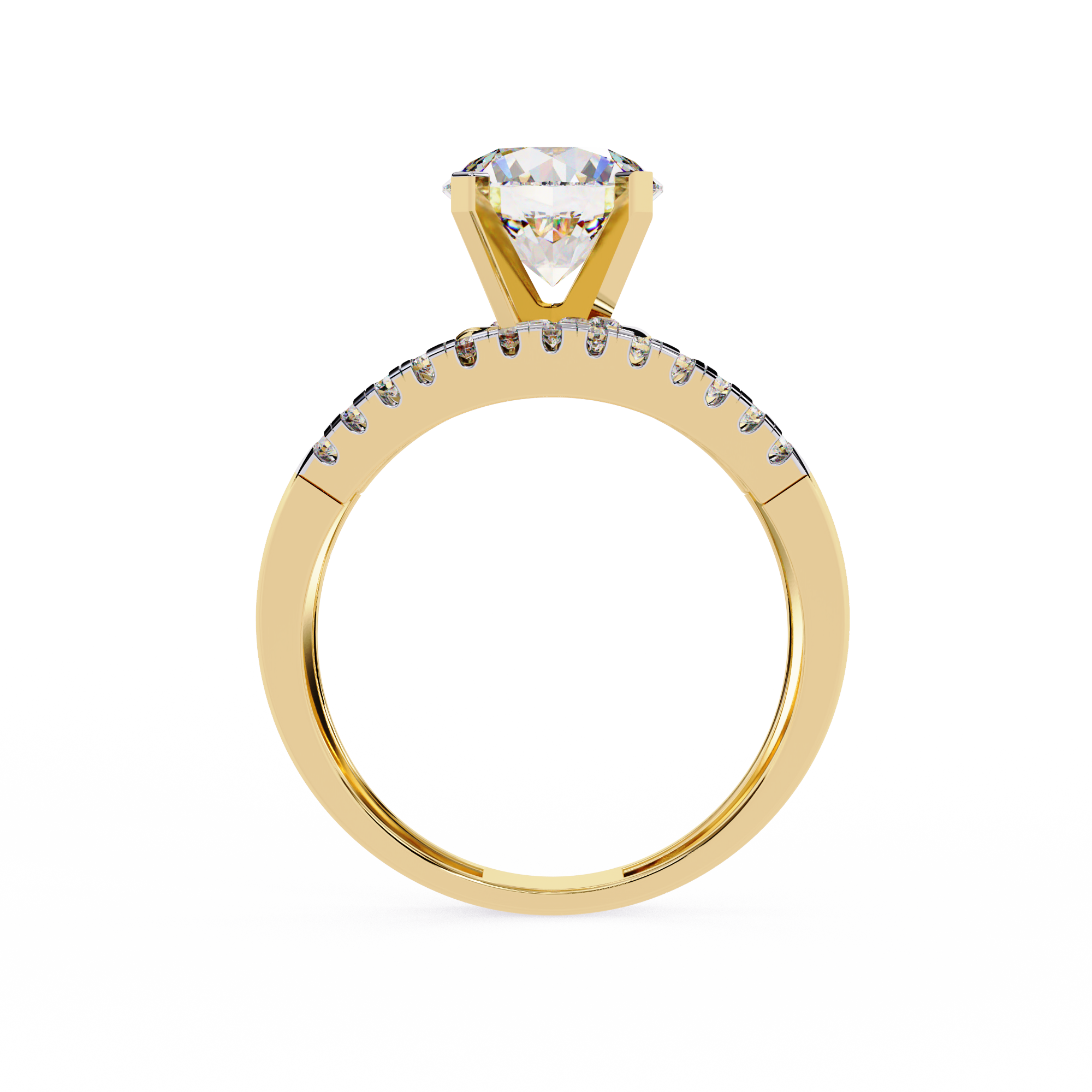 Glittering Circle Diamond Encrusted Ring 4