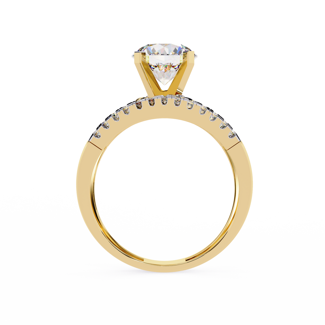 Glittering Circle Diamond Encrusted Ring 4