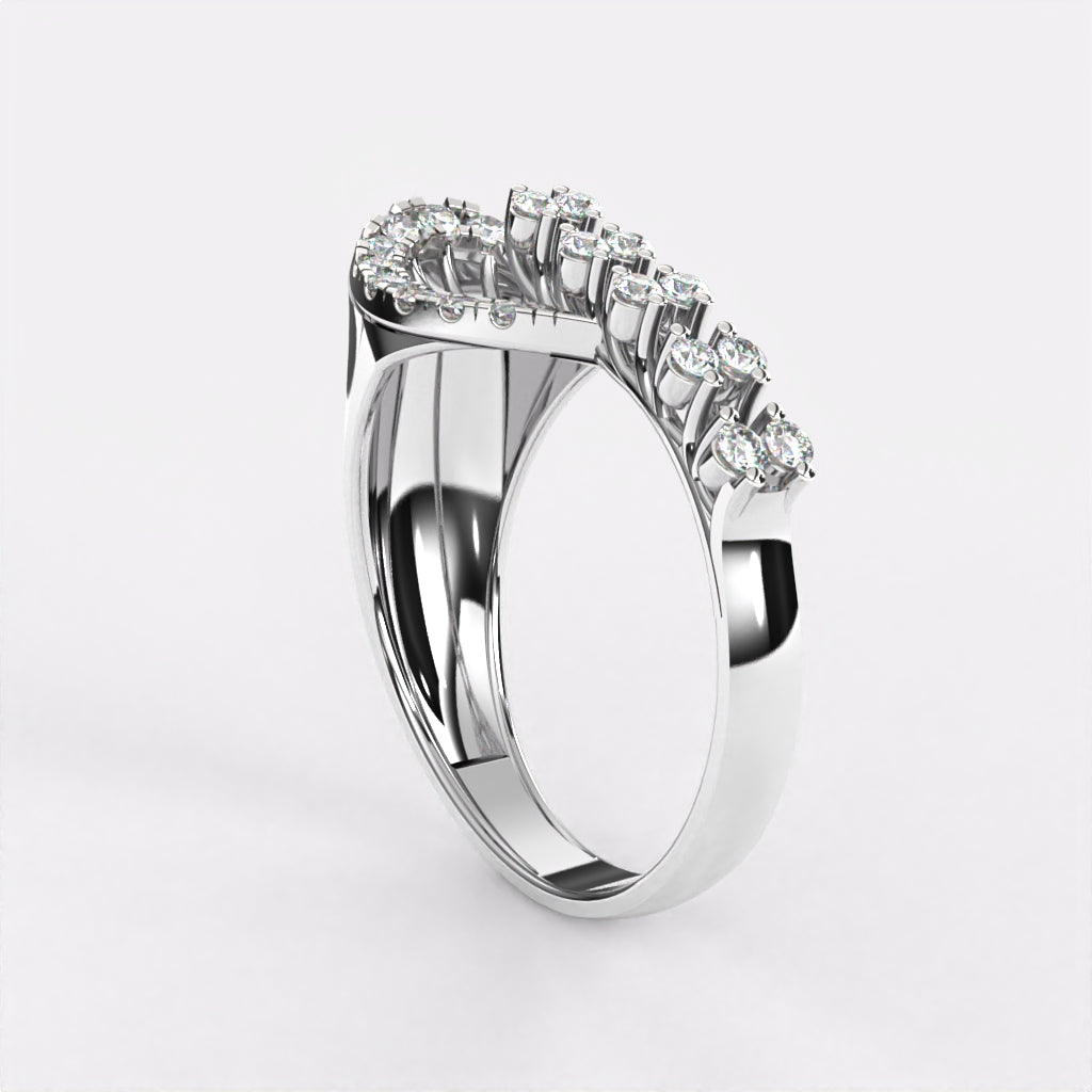 Glitzy Diamond Ring in 925 Silver4