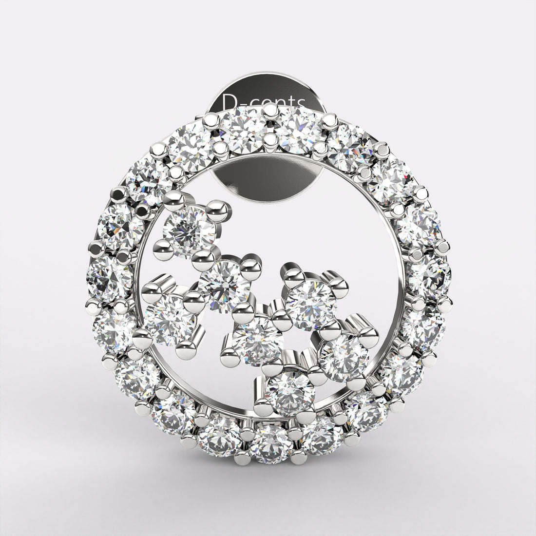 Glorious Offering Diamond Earrings In 925 Silver