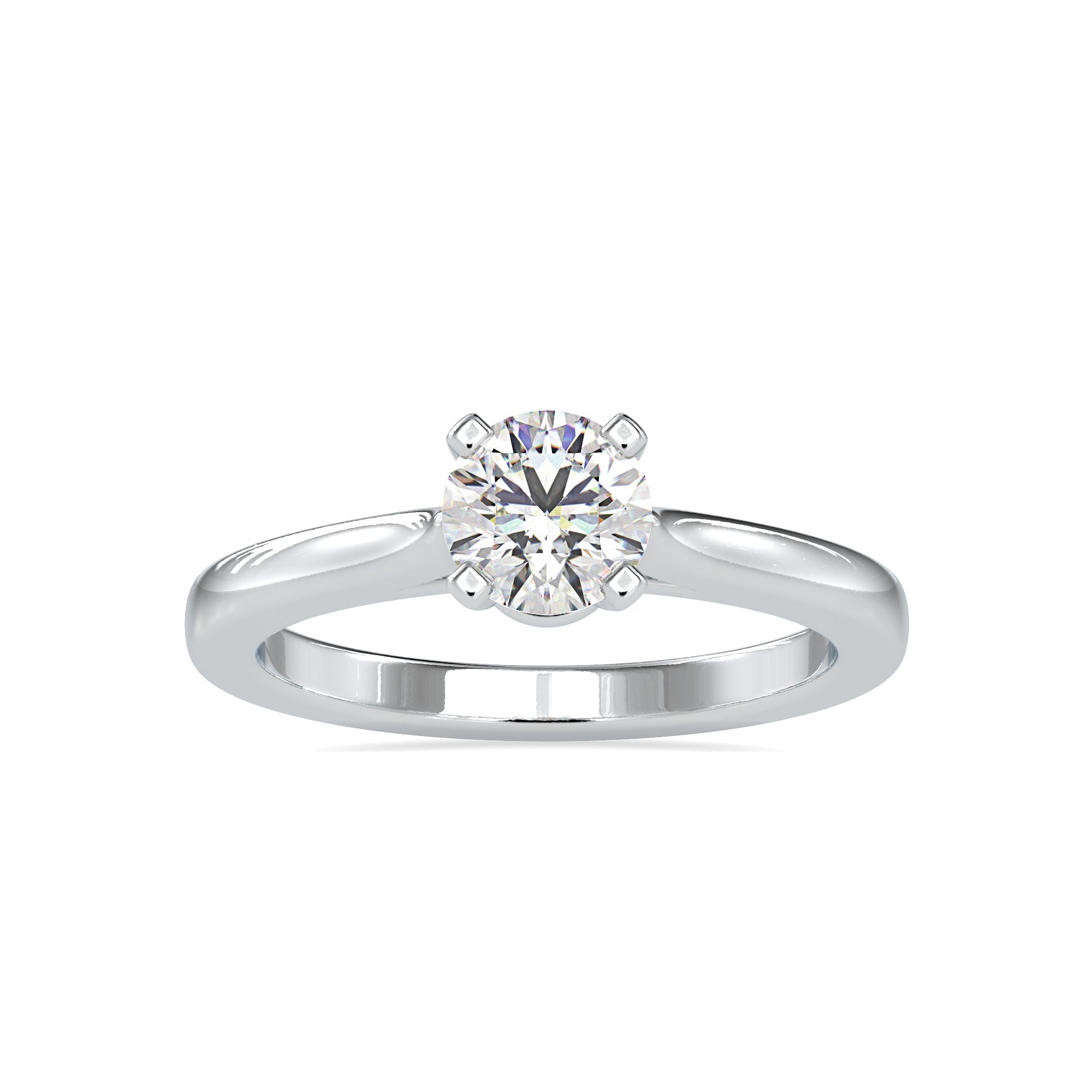 Glow Burst Round Diamond Ring 4