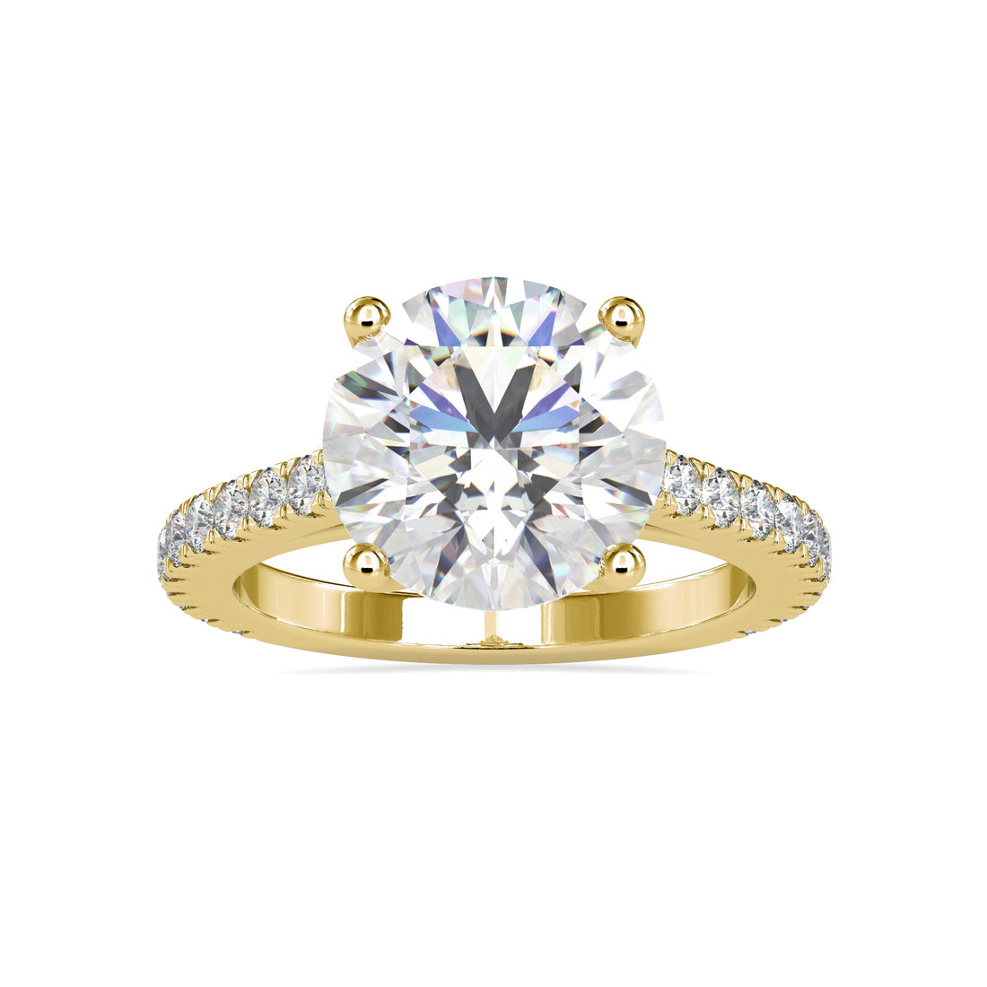 Gold Mirage Round Diamond Ring