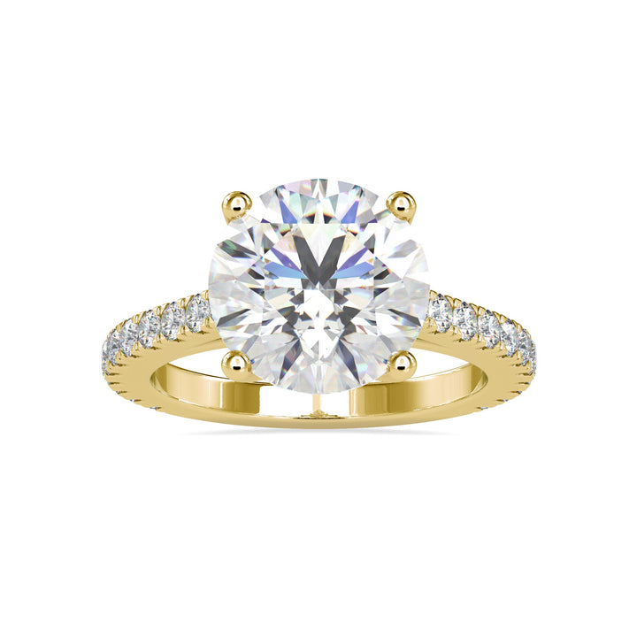 Gold Mirage Round Diamond Ring