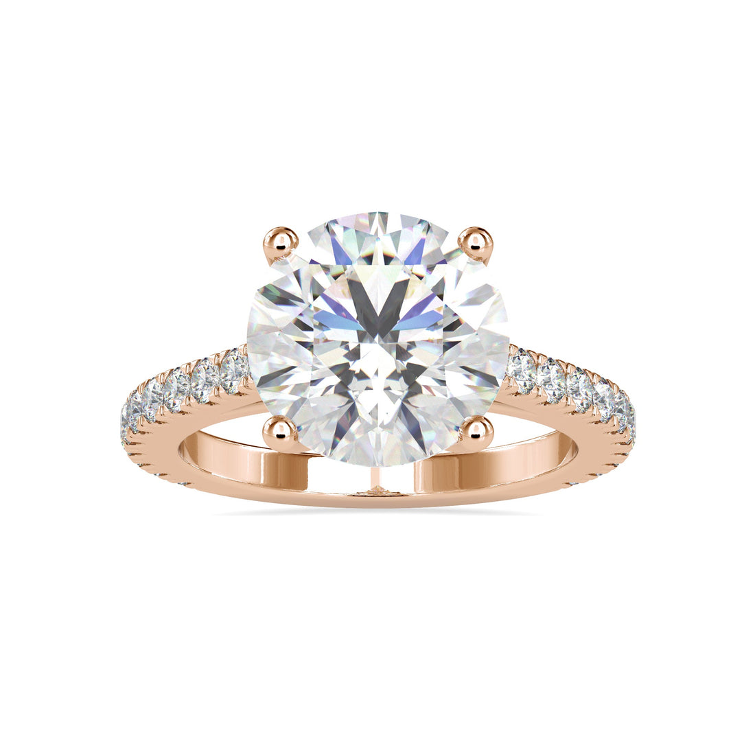 Gold Mirage Round Diamond Ring 2