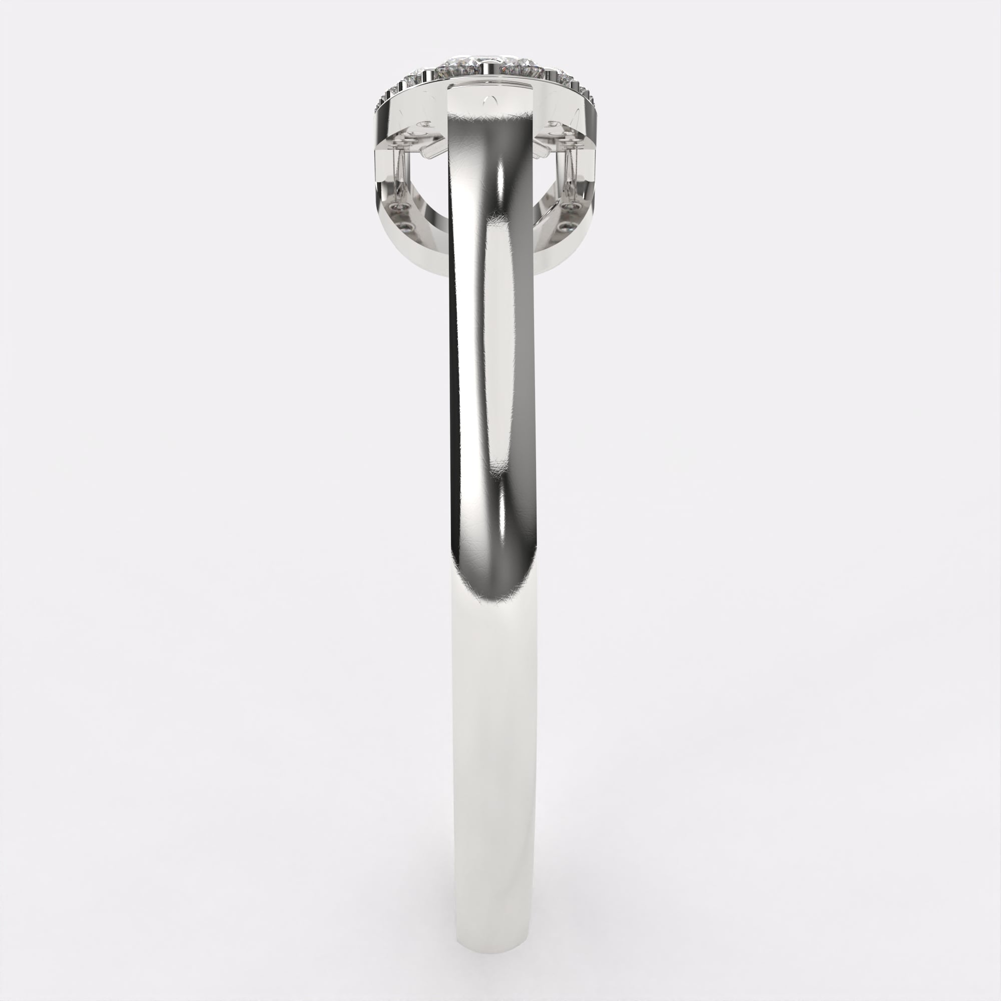 Gold Stella Diamond Ring in 925 Silver