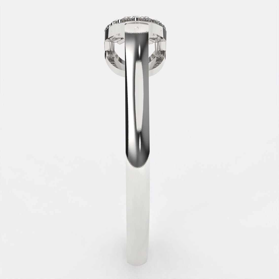 Gold Stella Diamond Ring in 925 Silver