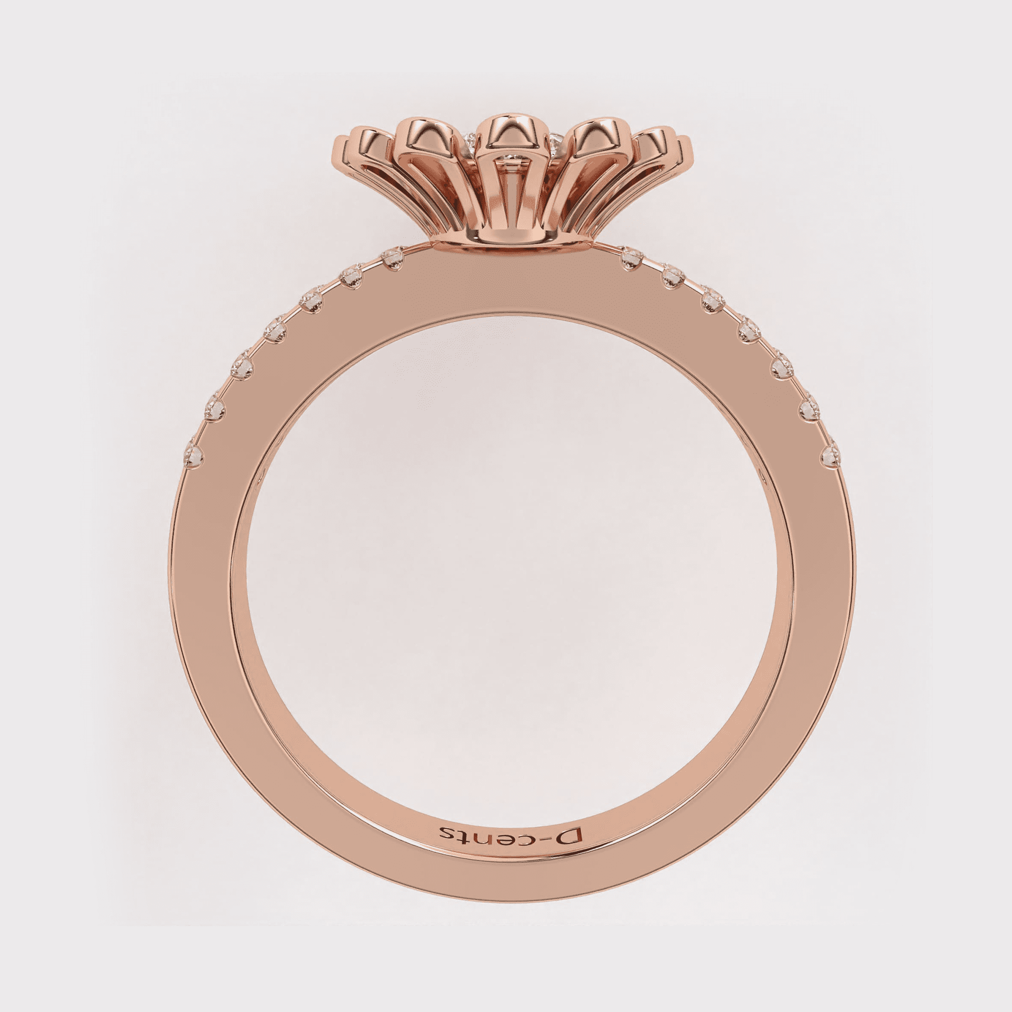 Gold Sunflower Diamond Ring