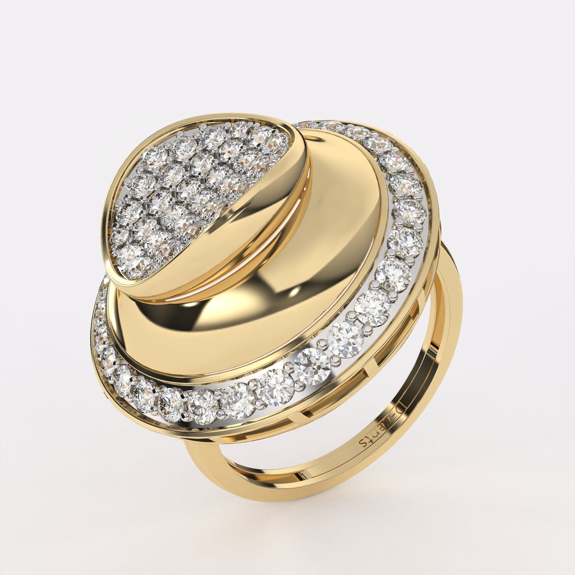 Golden Glow Diamond Ring