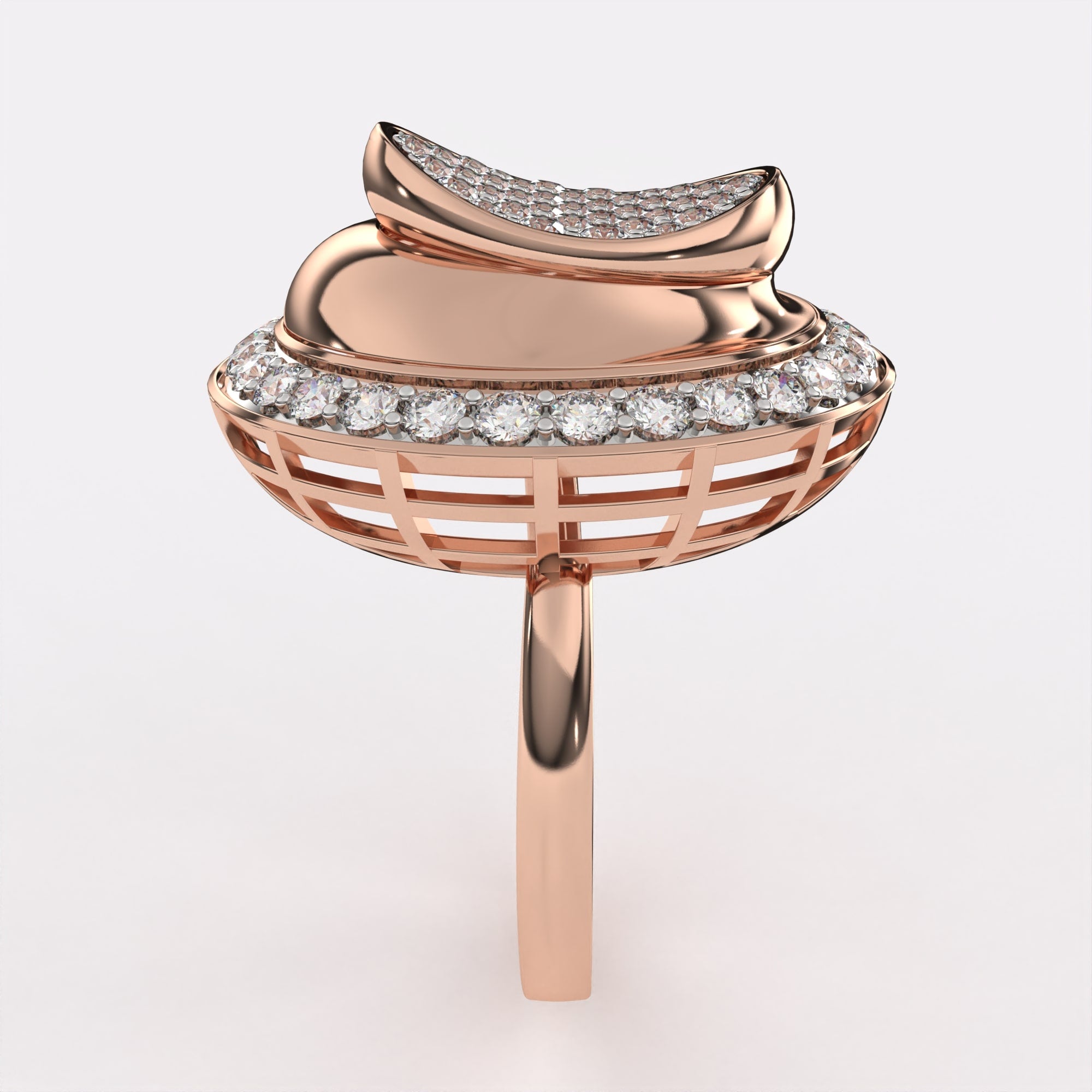 Golden Glow Diamond Ring