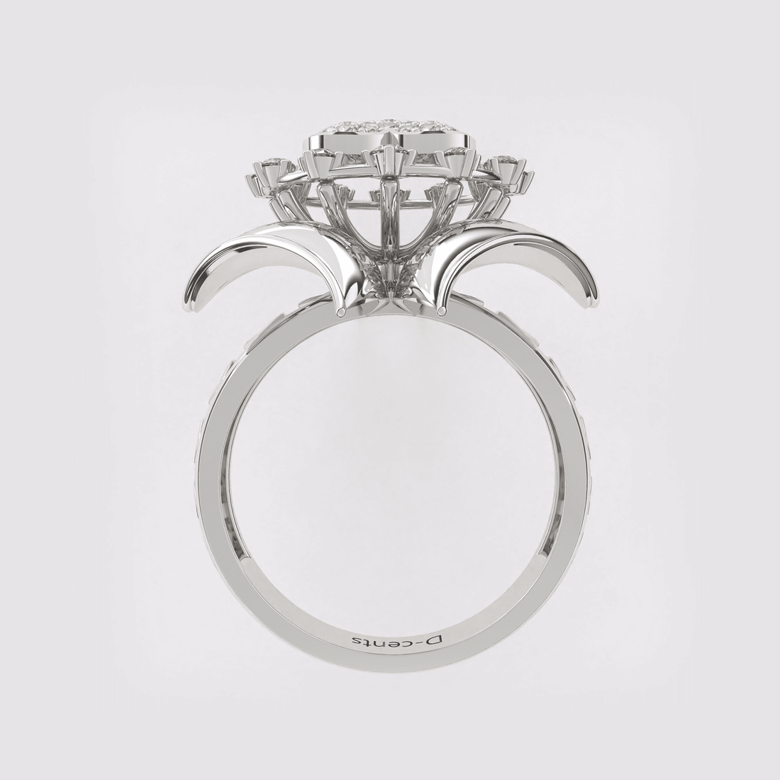 Golden Heart Diamond Ring