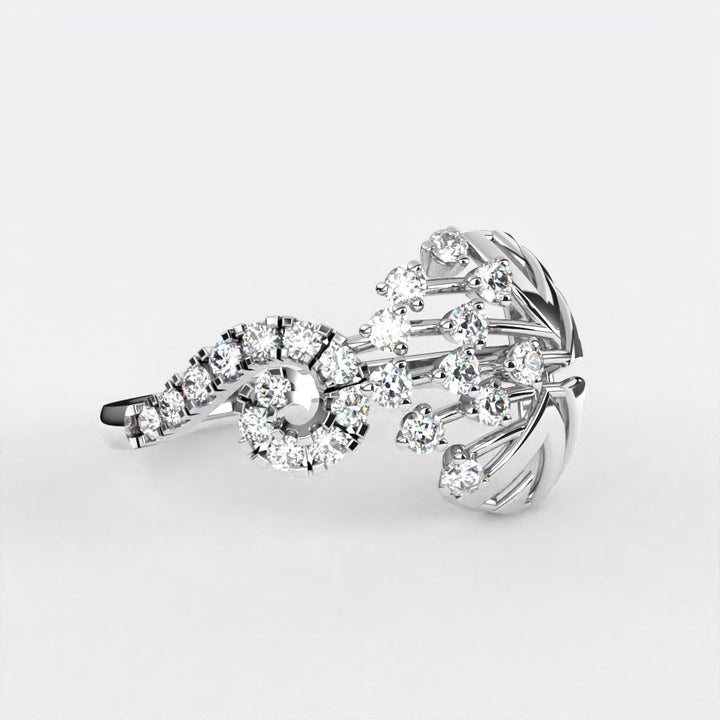 Grace Diamond Ring in 925 Silver