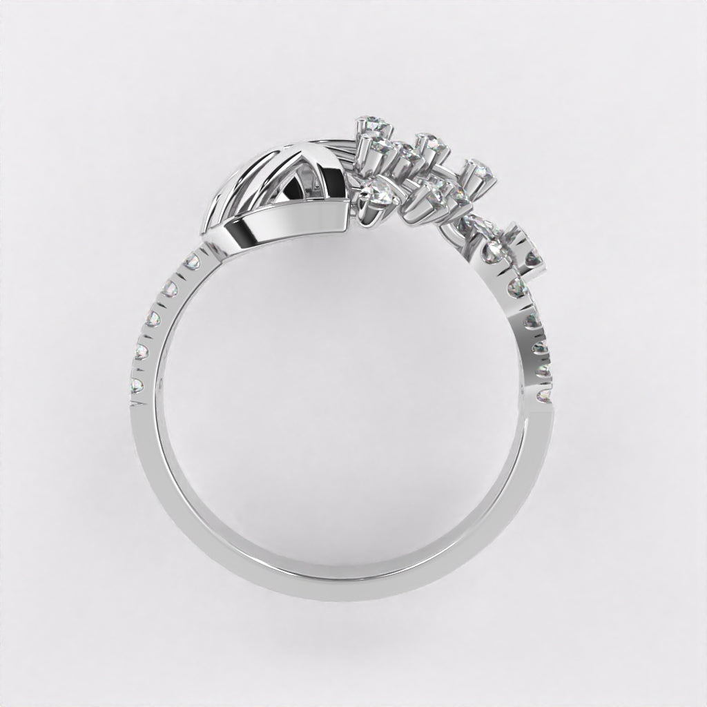 Grace Diamond Ring in 925 Silver
