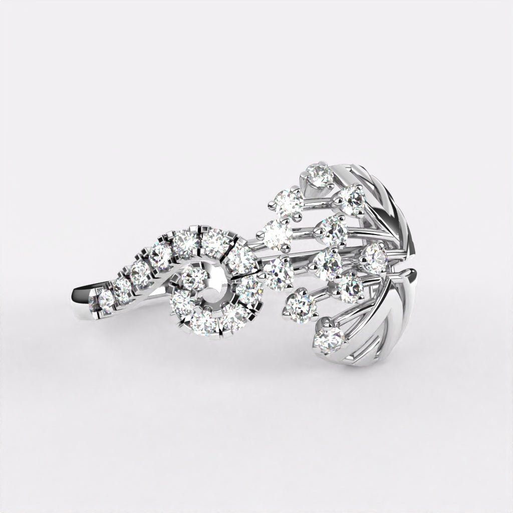 Grace Diamond Ring in 925 Silver