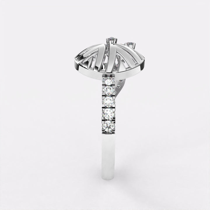 Grace Diamond Ring in 925 Silver