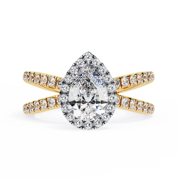 Graceful Choice Pear Diamond Ring
