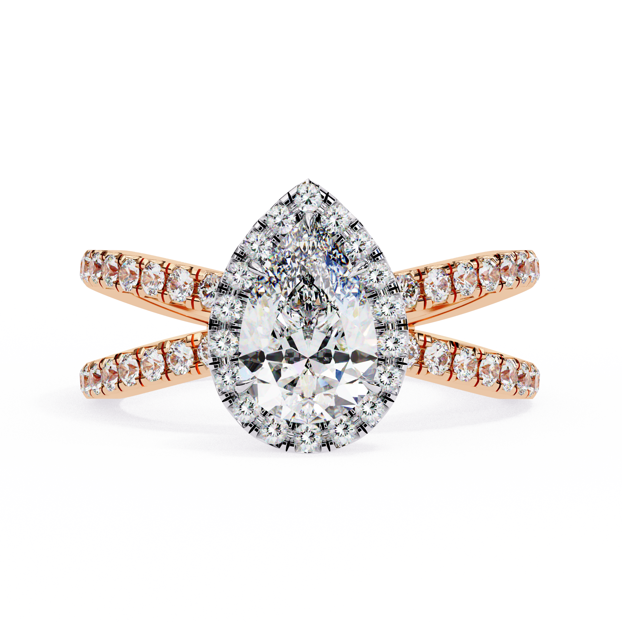 Graceful Choice Pear Diamond Ring 5