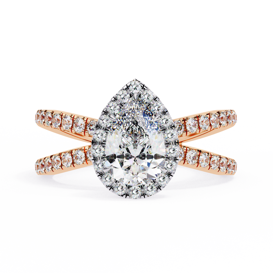 Graceful Choice Pear Diamond Ring 5