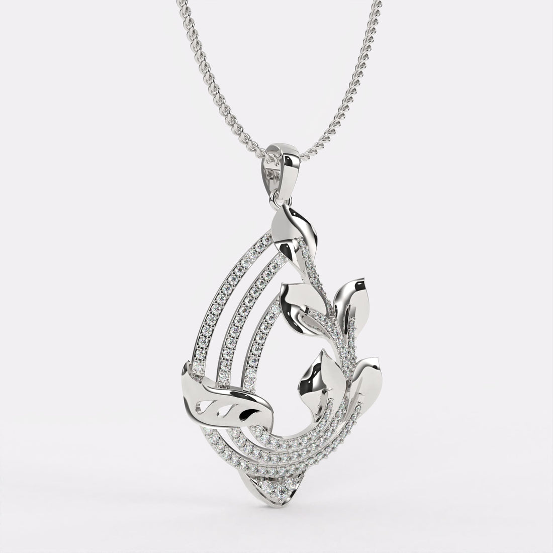 Graceful Gleam Diamond Pendant