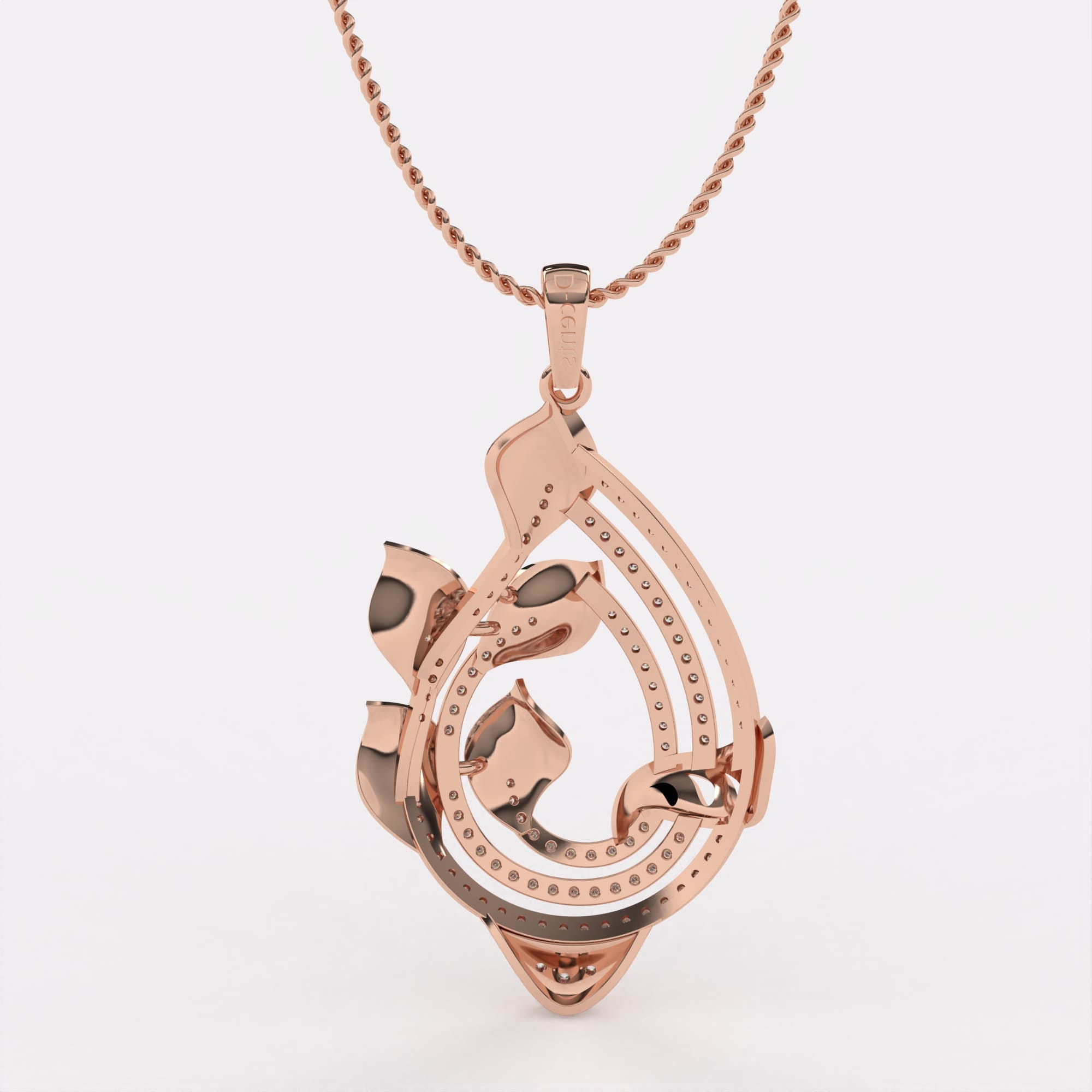 Graceful Gleam Diamond Pendant