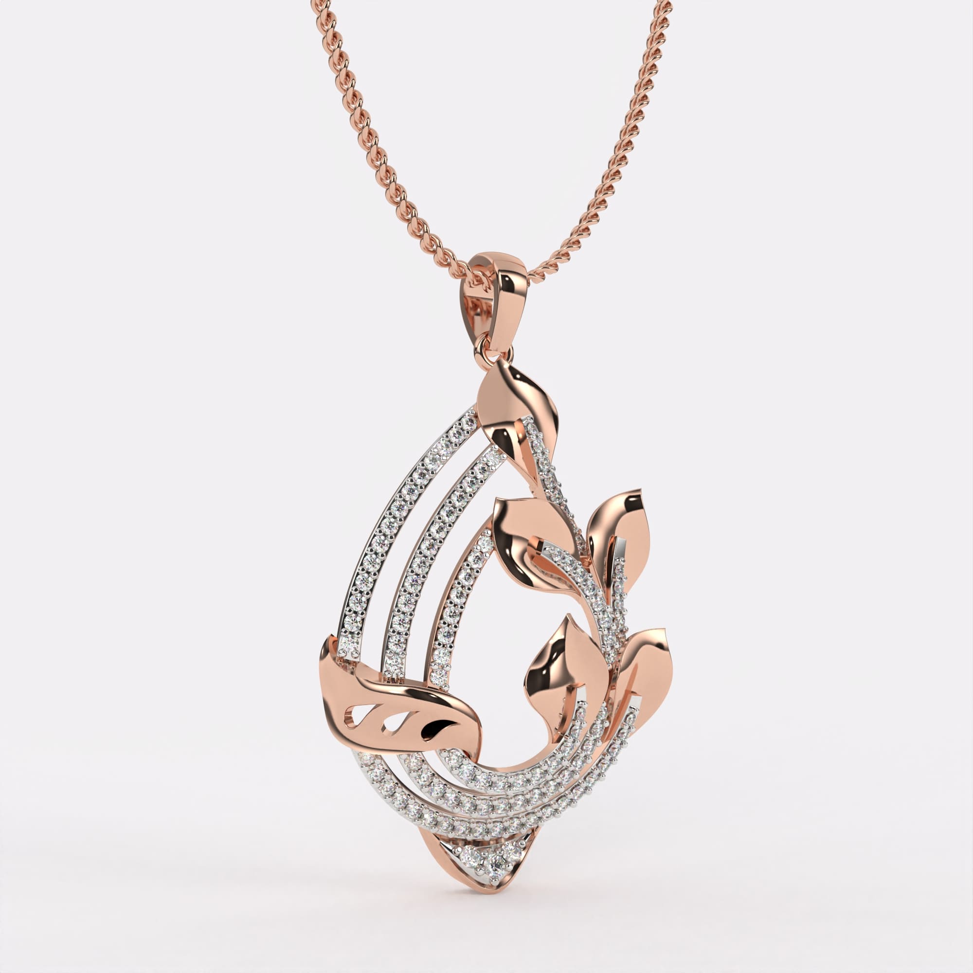 Graceful Gleam Diamond Pendant