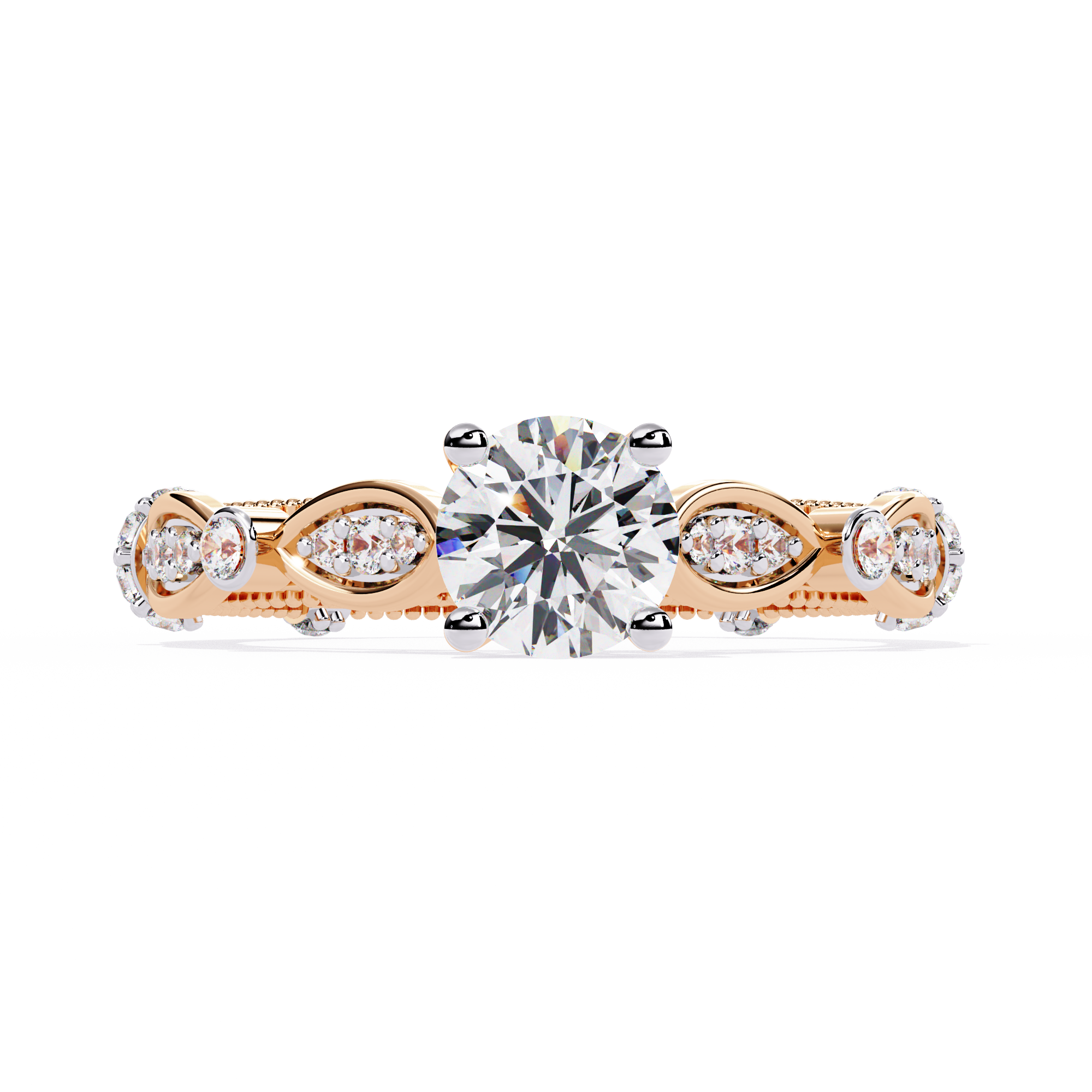 Graceful Knot Diamond Ring 6